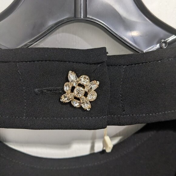 NWT Mango | Back-Cutout Mini Dress in Black - Picture 7 of 12